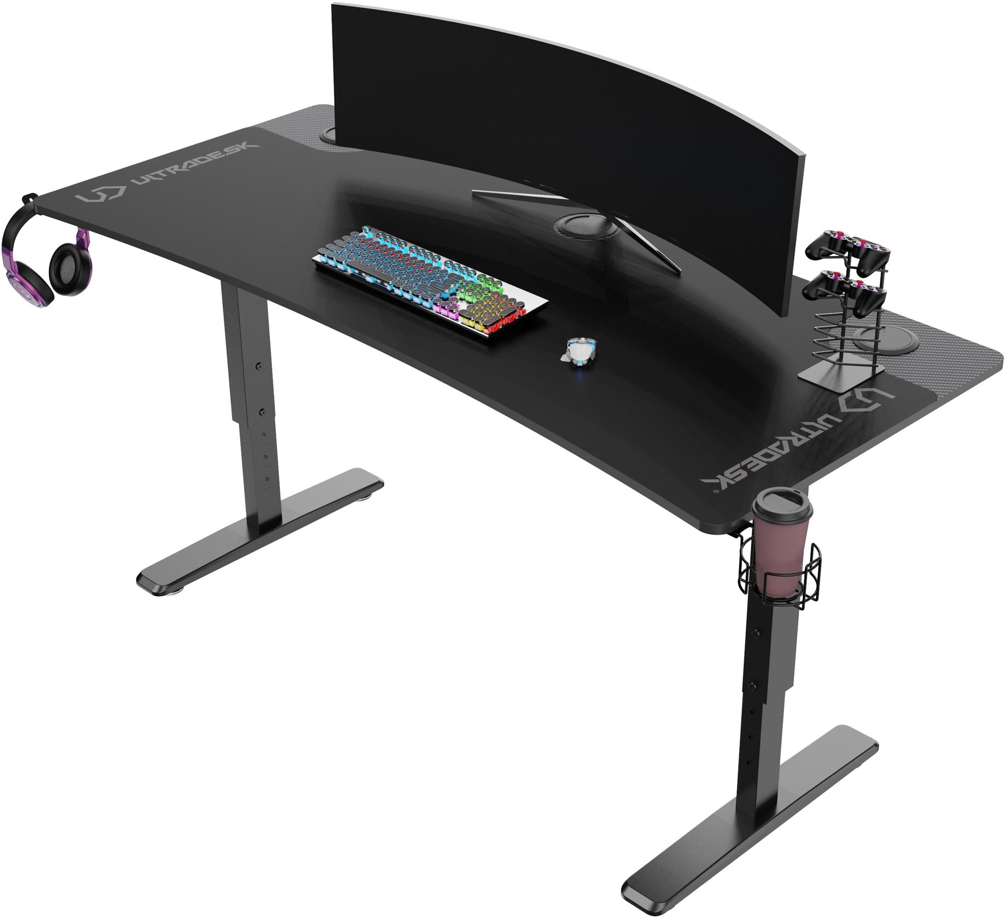 Herní stůl ULTRADESK Cruiser Black s moderním designem