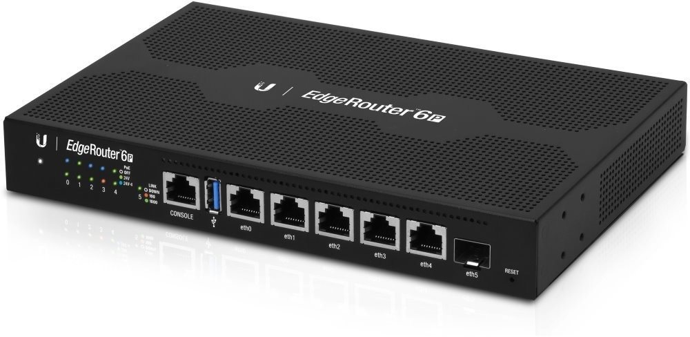 Ubiquiti EdgeRouter ER-6P s PoE pro efektivní správu sítě