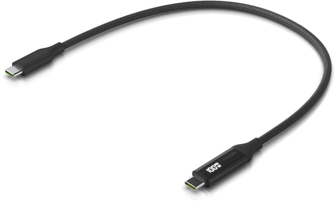 Ubiquiti UniFi napájecí a datový kabel s displejem nabíjení