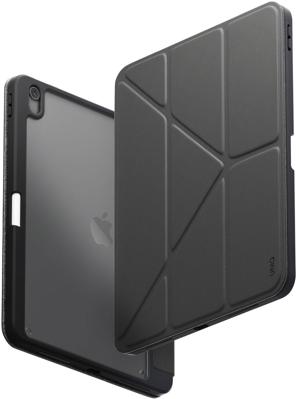 UNIQ Moven 2025 pouzdro iPad 10.9" 10.gen (2022) / iPad 11" A16 (2025), Charcoal