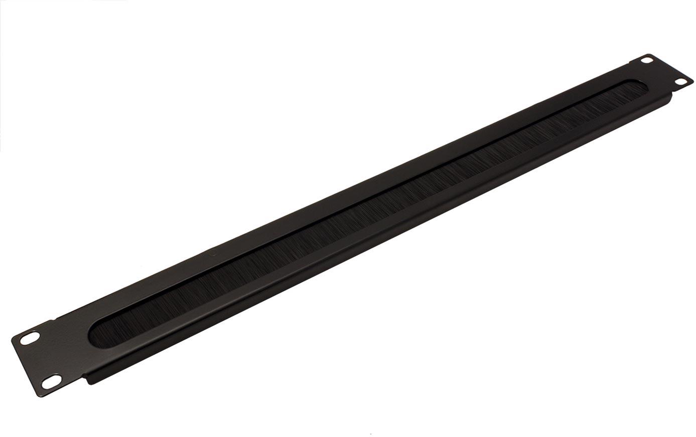 VALUE 19" kabelový vstup 1U, kartáčový, černý