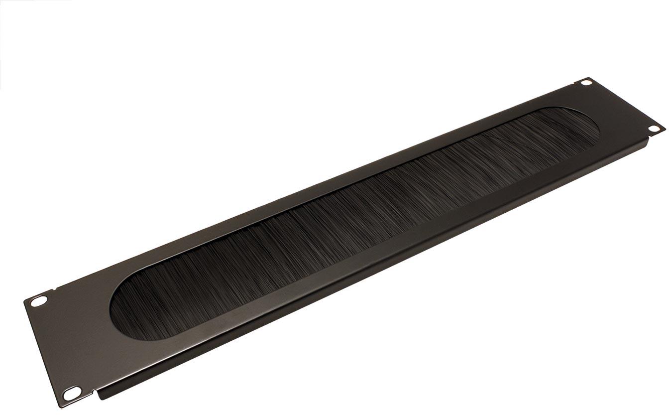 VALUE 19" kabelový vstup 2U, kartáčový, černý