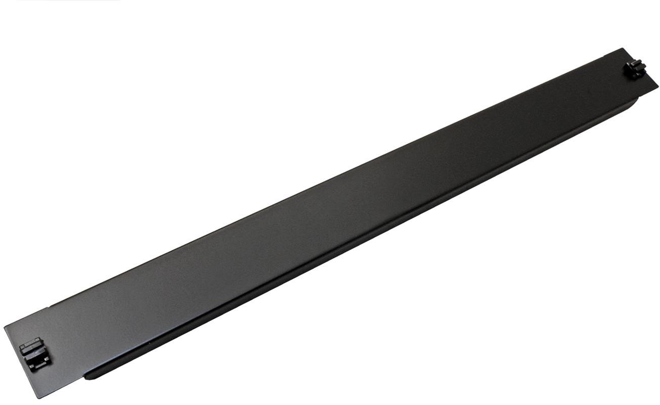 VALUE 19'' zaslepovací panel, 1U, nacvakávací, černý