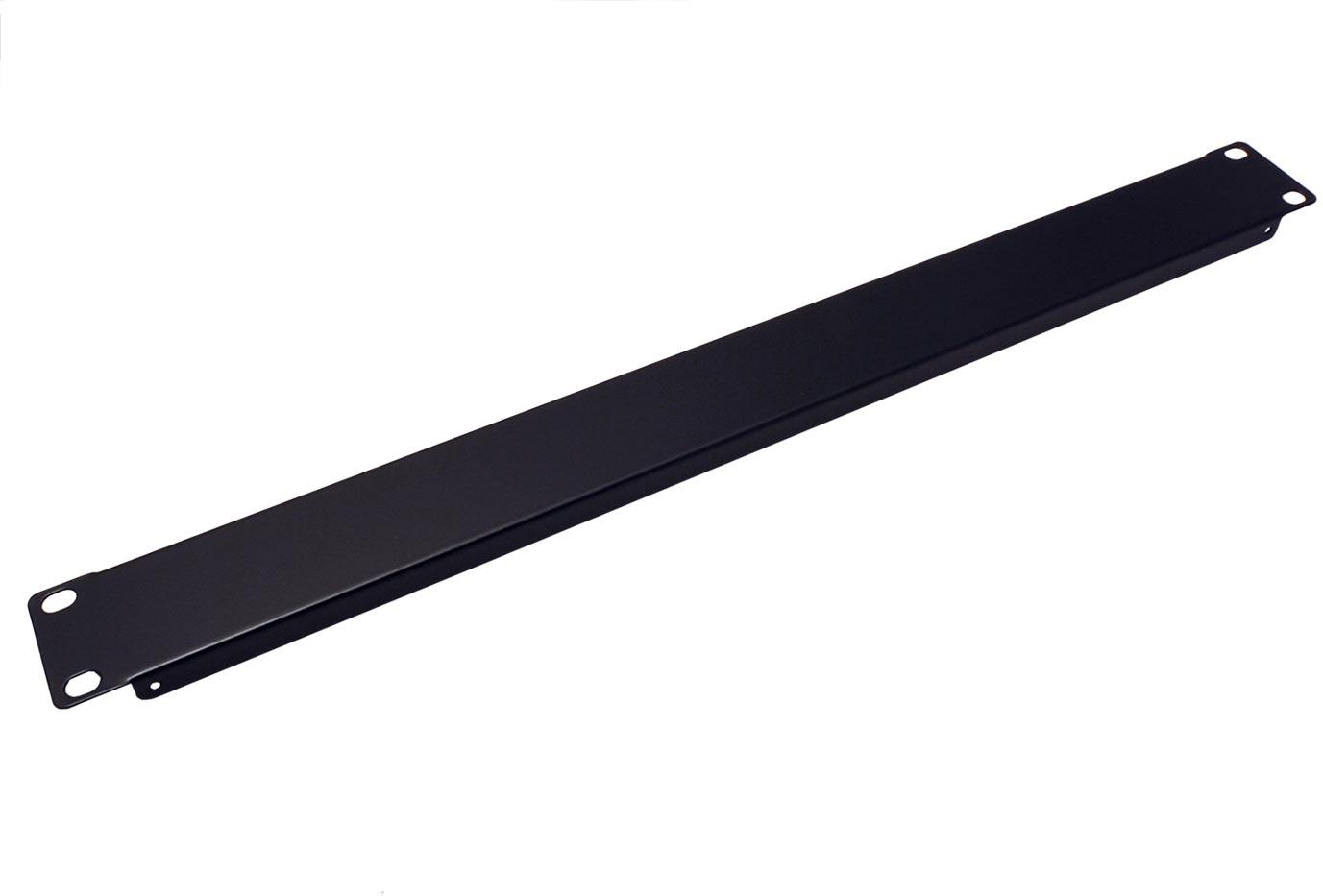 VALUE 19" zaslepovací panel 1U, kovový, černý