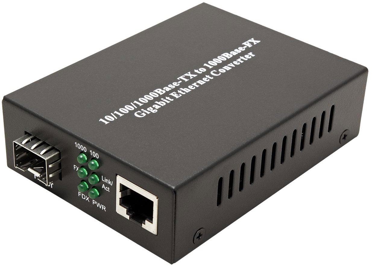 Value Média konvertor 1 Gb, RJ45 - SFP pro připojení síťových zařízení.