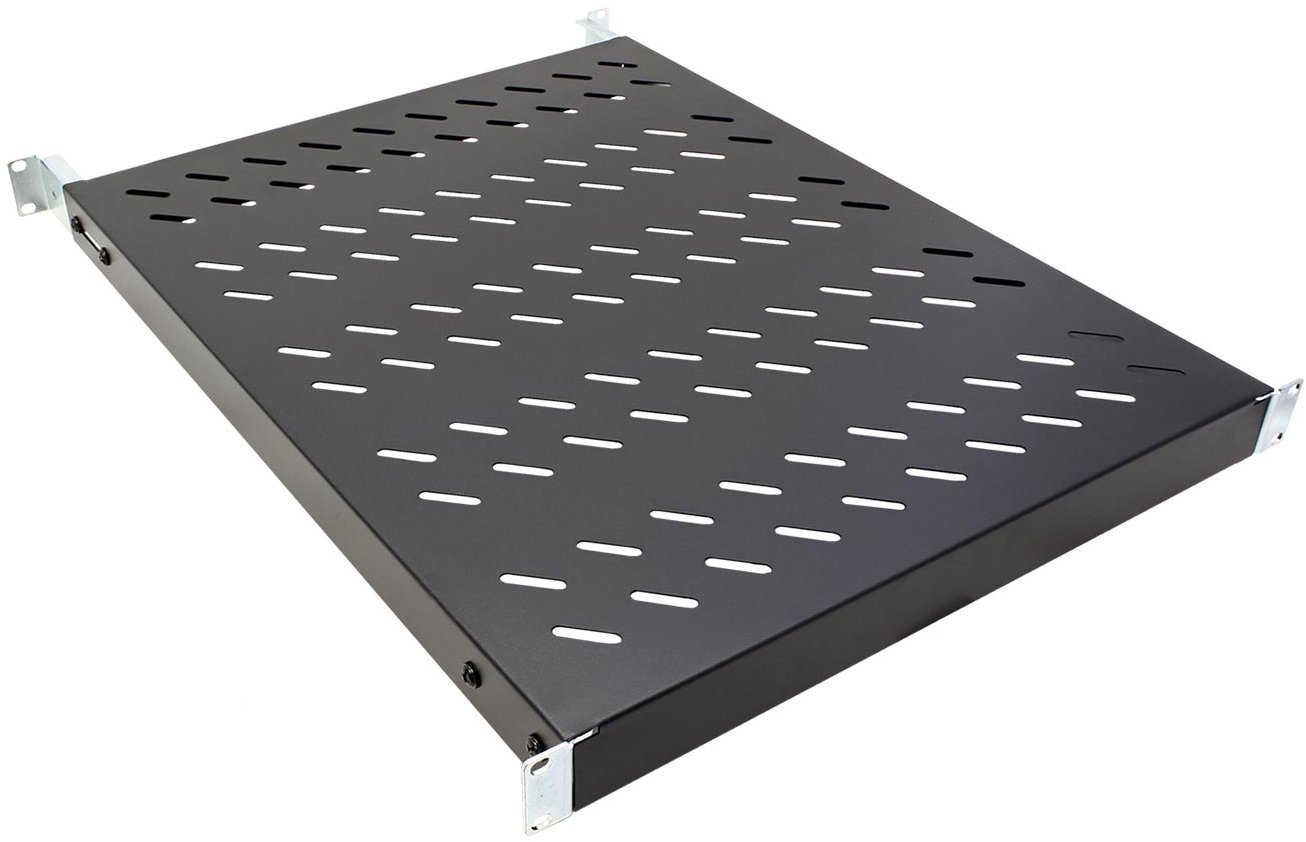 Value 19'' police 1U, 565 mm, max. 50 kg, černá