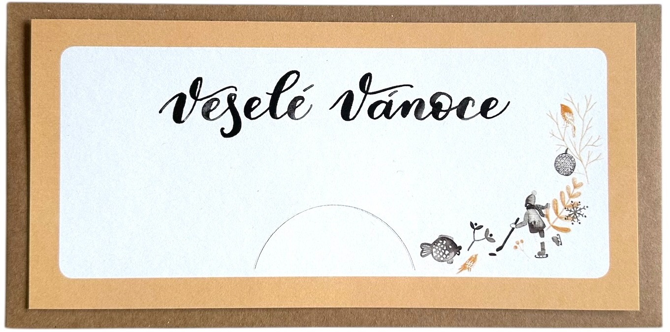 Be Nice EKO Obálka na peníze Veselé Vánoce