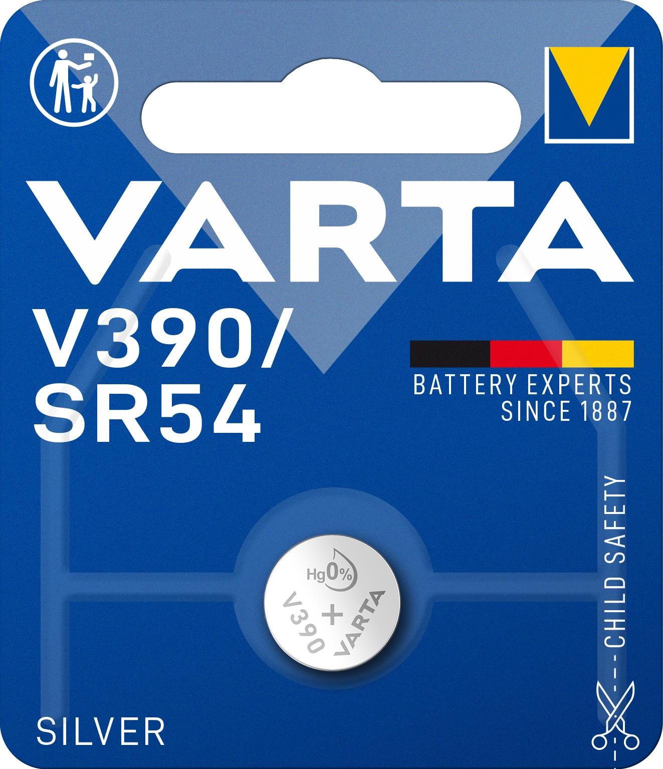 VARTA speciální baterie s oxidem stříbra V390/SR54 1ks