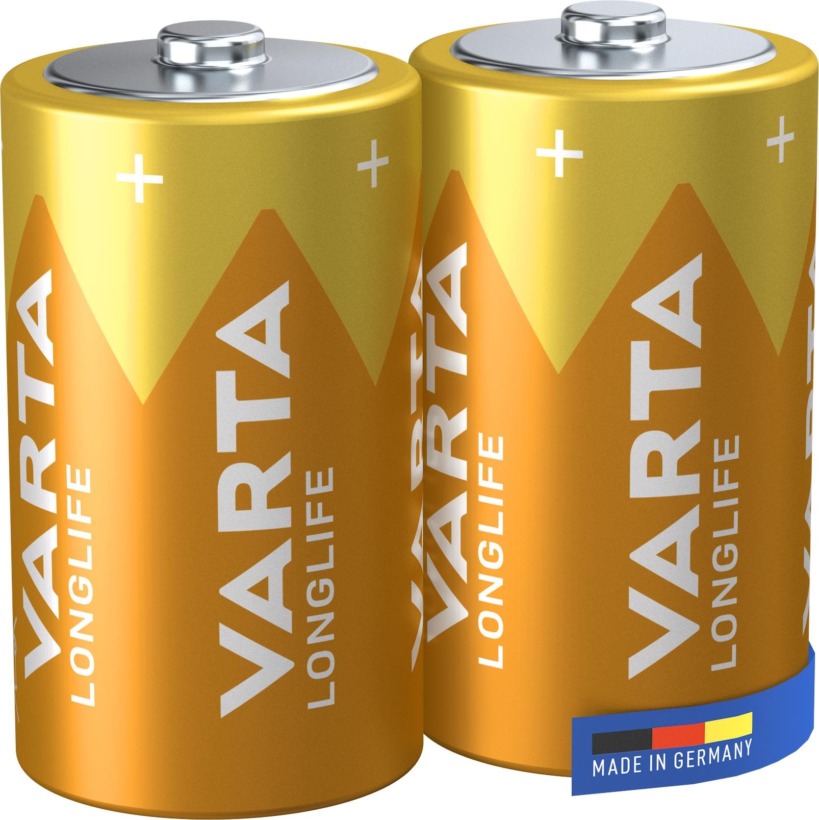 VARTA alkalická baterie Longlife D 2ks