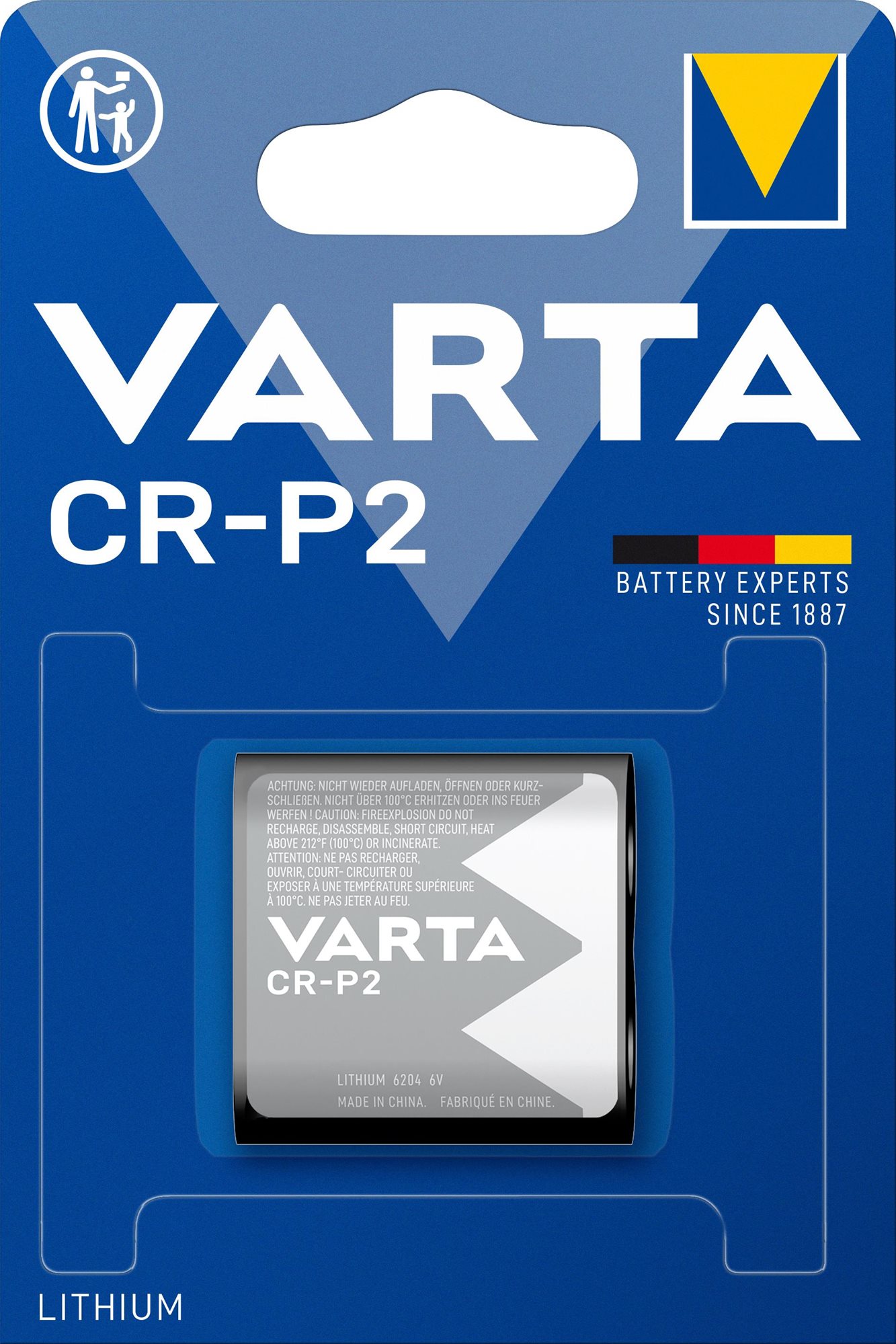 VARTA speciální lithiová baterie Photo Lithium CR-P2 1ks