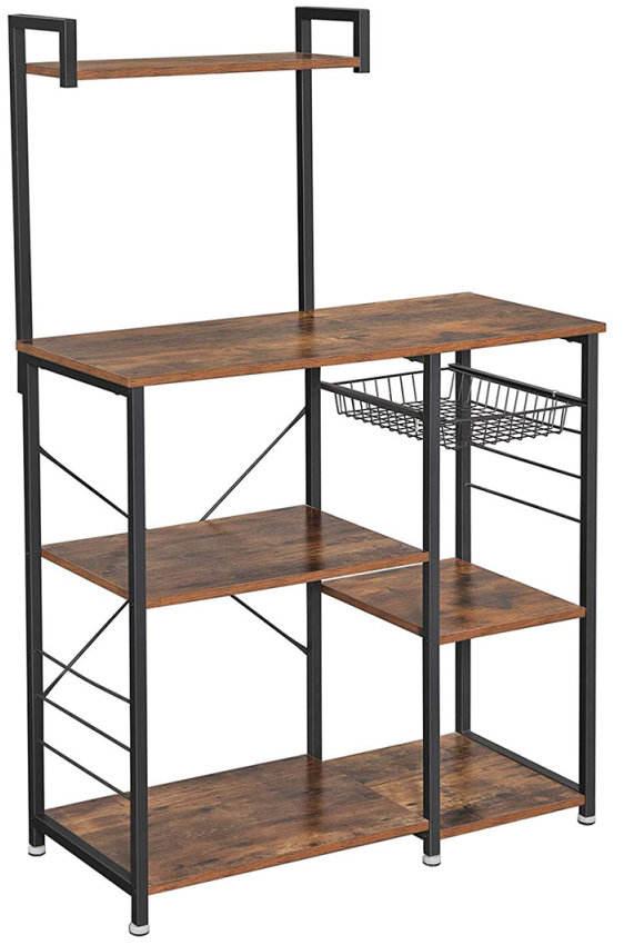 Industriální kuchyňský regál VASAGLE 40 × 90 × 132 cm