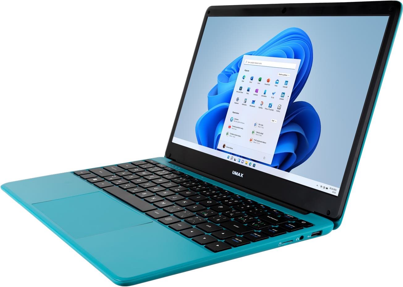 Notebook Umax VisionBook 14WRX v barvě turquois
