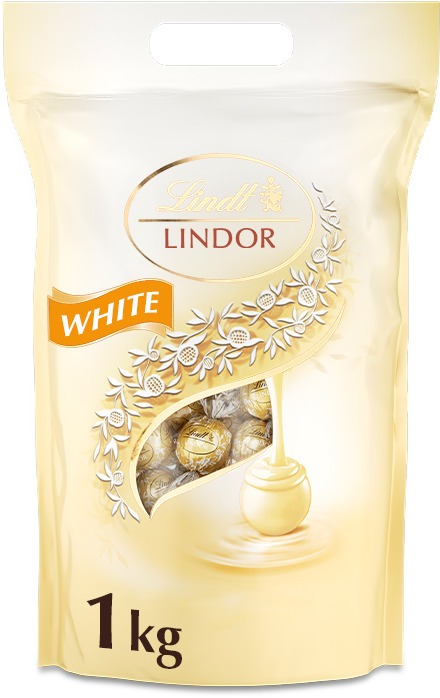 LINDT Lindor Pralinky Bílá Čokoláda 1000 g