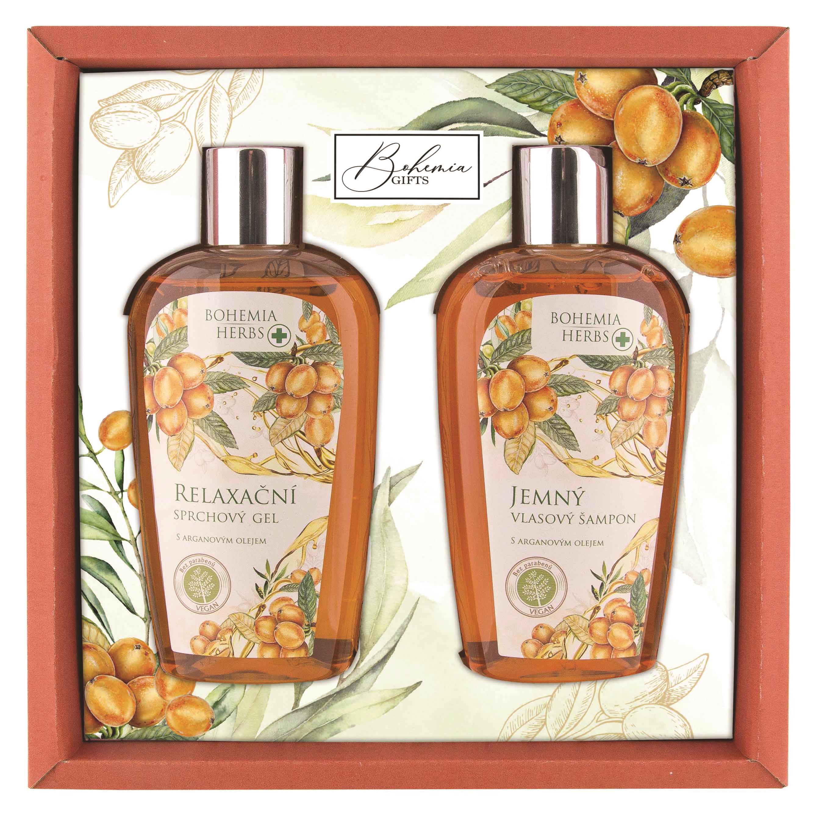 BOHEMIA GIFTS Sada s arganovým olejem 500 ml