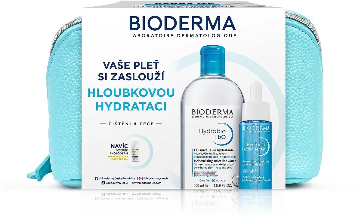 BIODERMA Hydrabio dárkový balíček pro dehydratovanou pleť a vrásky 530 ml