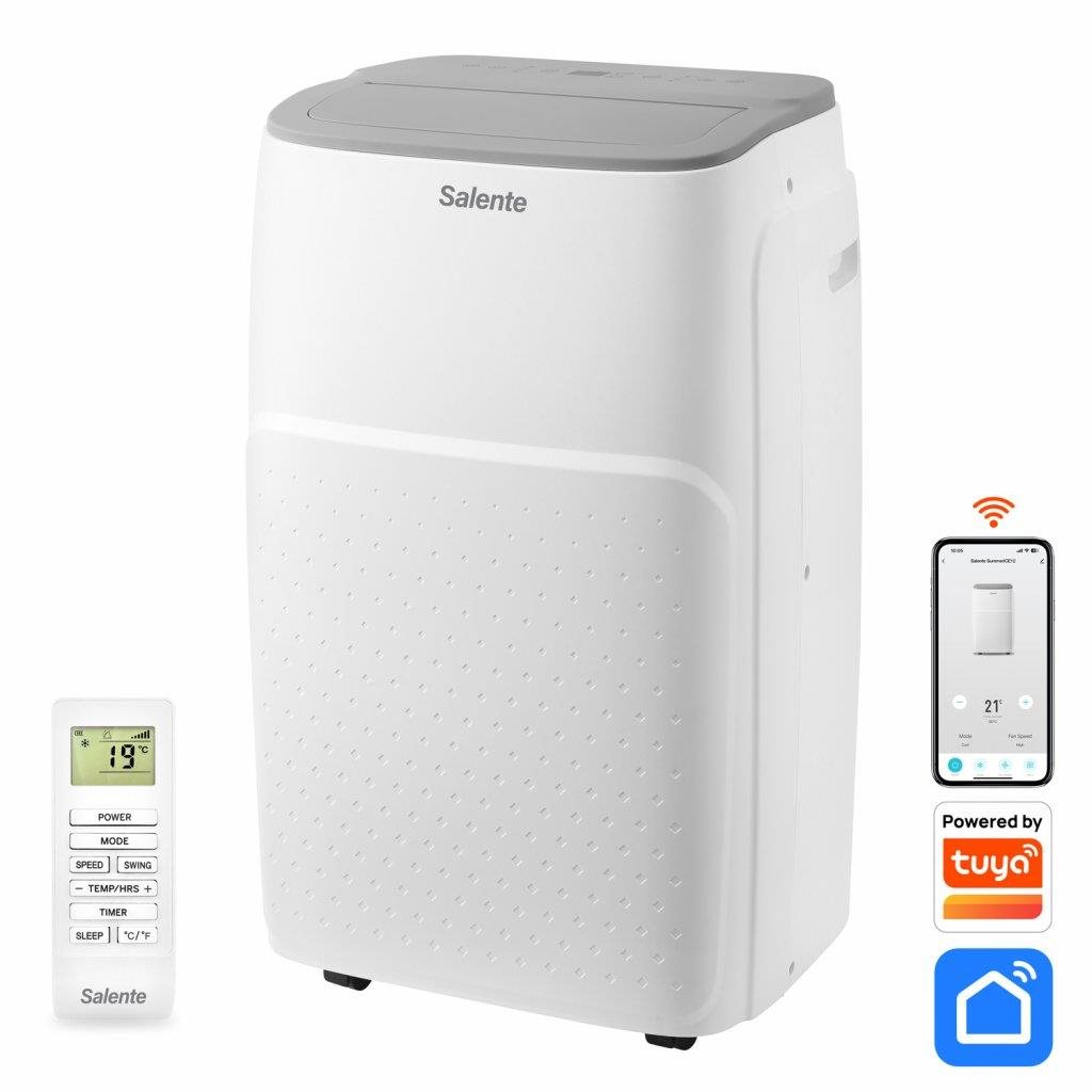 Salente SummerICE12 Chytrá mobilní klimatizace, 12000 BTU, WiFi + Bluetooth,