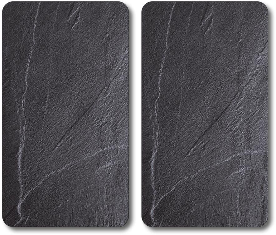 KESPER Multifunkční skleněná deska 2 ks Břidlice 50 × 28,5 × 0,7 cm