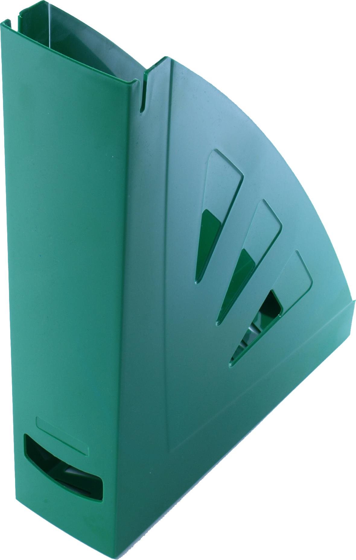 Zelený stojan na časopisy VICTORIA 75 mm