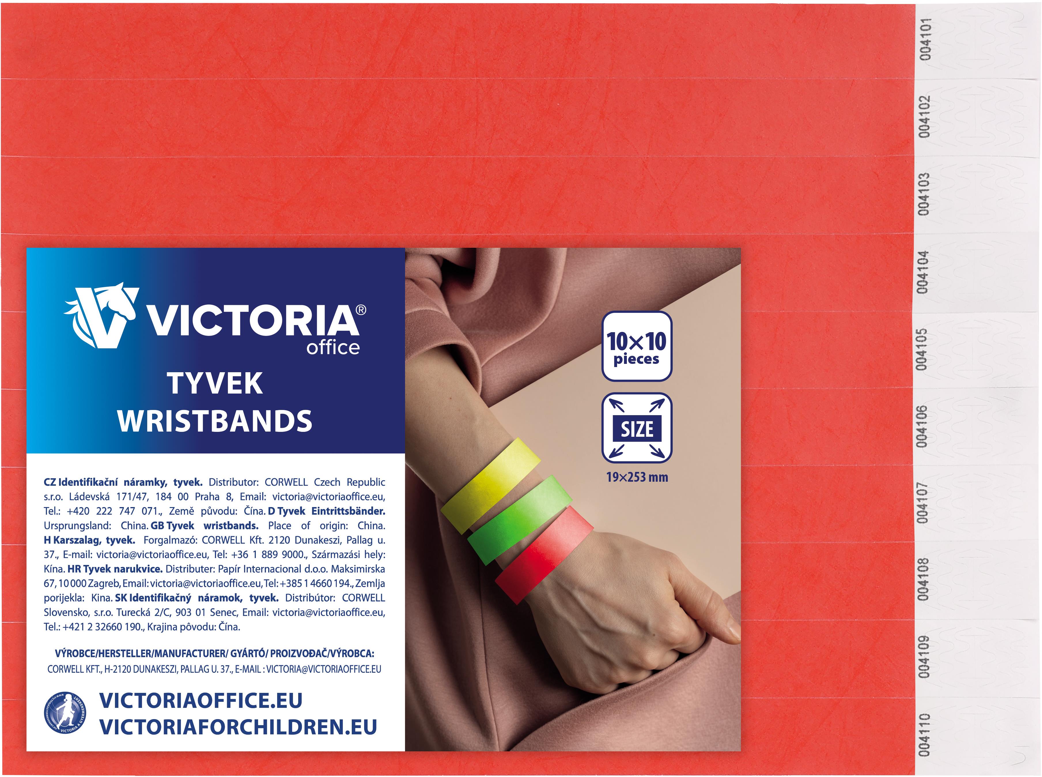 VICTORIA Tyvek® 100 ks, červené