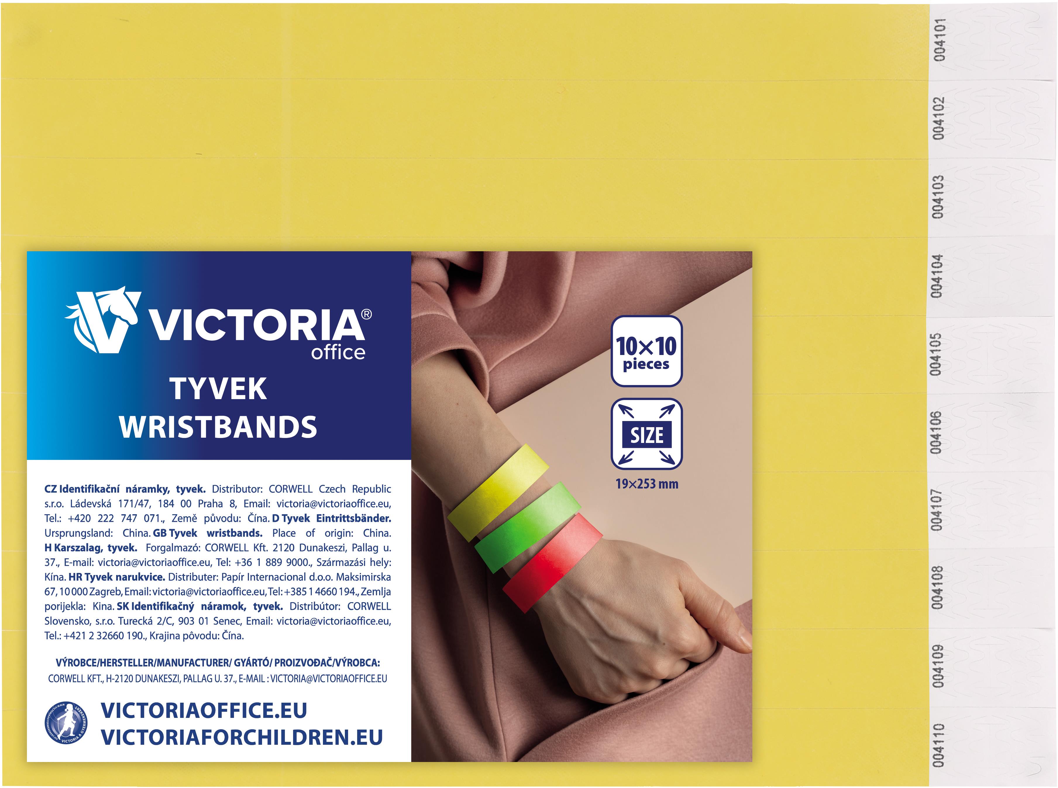 VICTORIA Tyvek® 100 ks, neon žluté