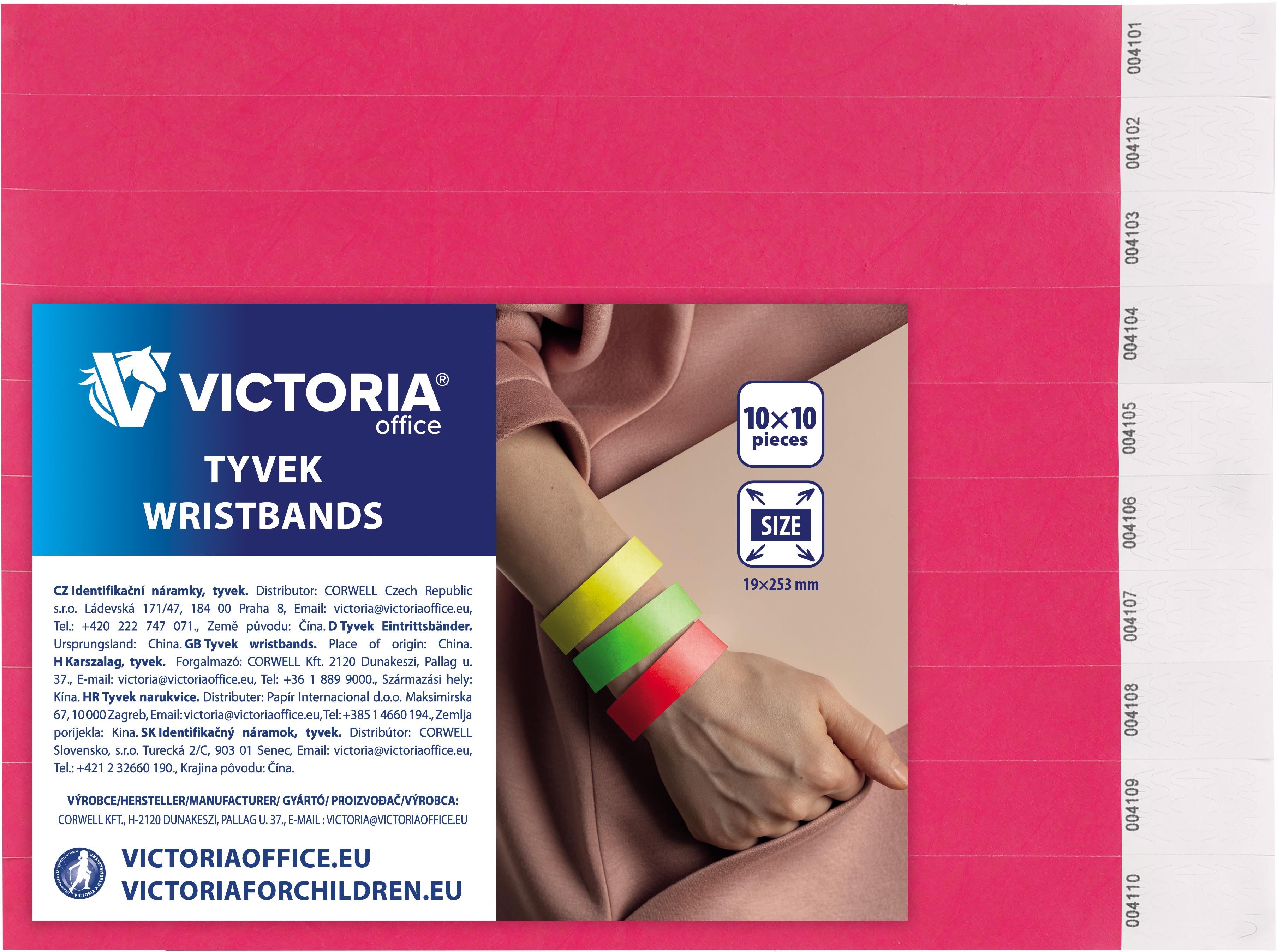 VICTORIA Tyvek® 100 ks, neon růžové