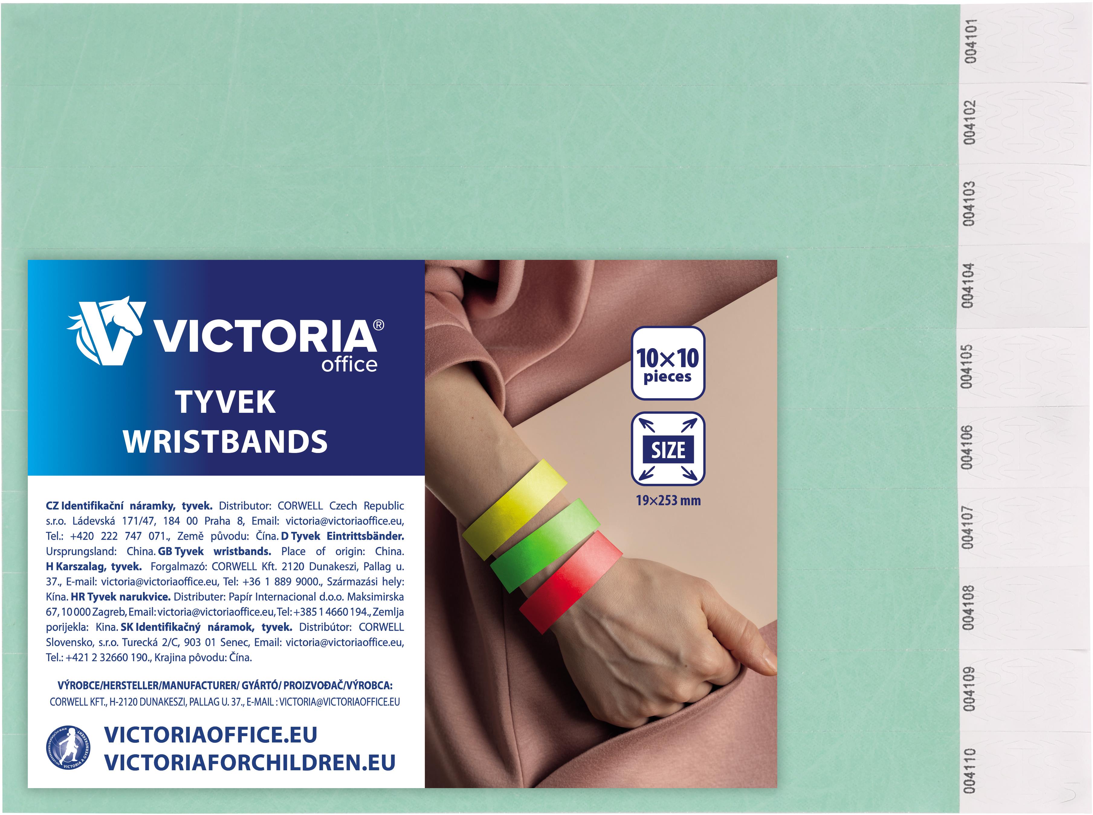VICTORIA Tyvek® 100 ks, tyrkysové