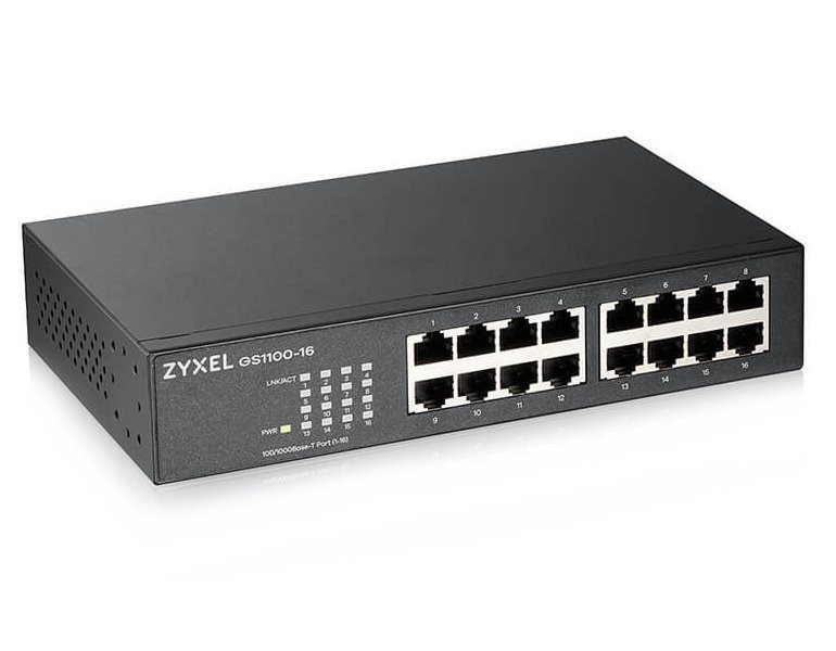 Zyxel GS1100-16 v3 - Neřízený switch s 16 porty