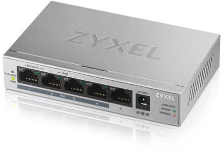 Zyxel GS1005HP - 5portový gigabitový switch s PoE