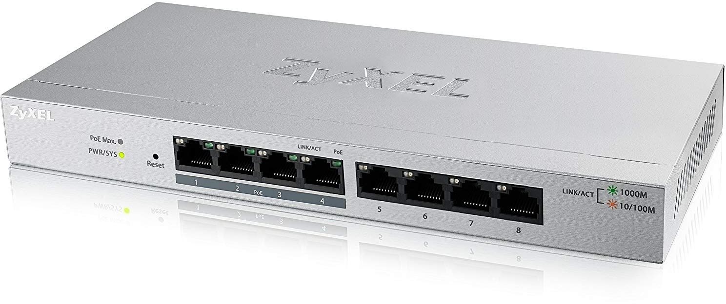 Zyxel GS1200-8HPV2 PoE switch s 8 porty