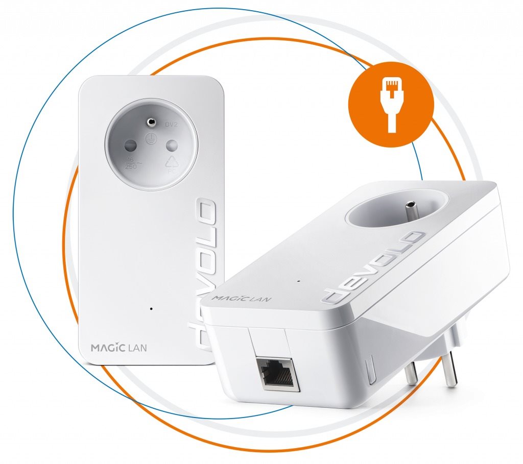 Devolo Magic 2 LAN 1-1-2 Starter Kit pro rychlé internetové připojení.