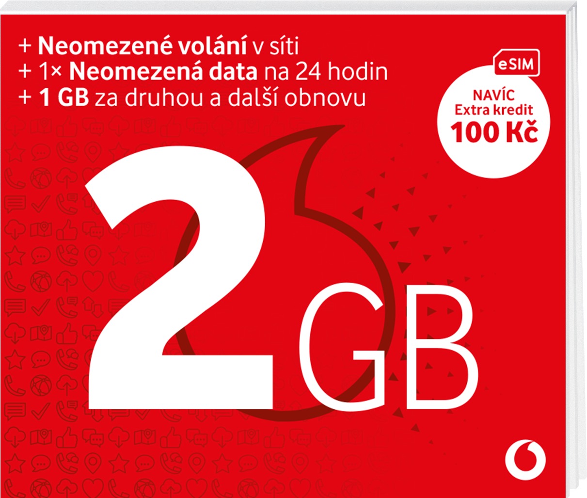 Vodafone Předplacenka 2 GB (eSIM)