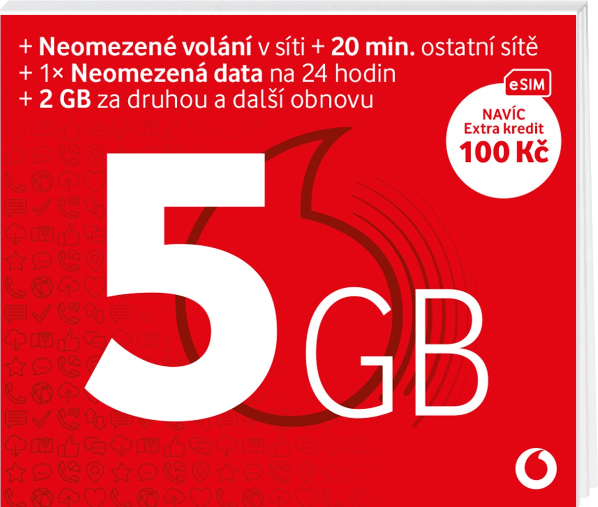 Vodafone Předplacenka 5 GB (eSIM)