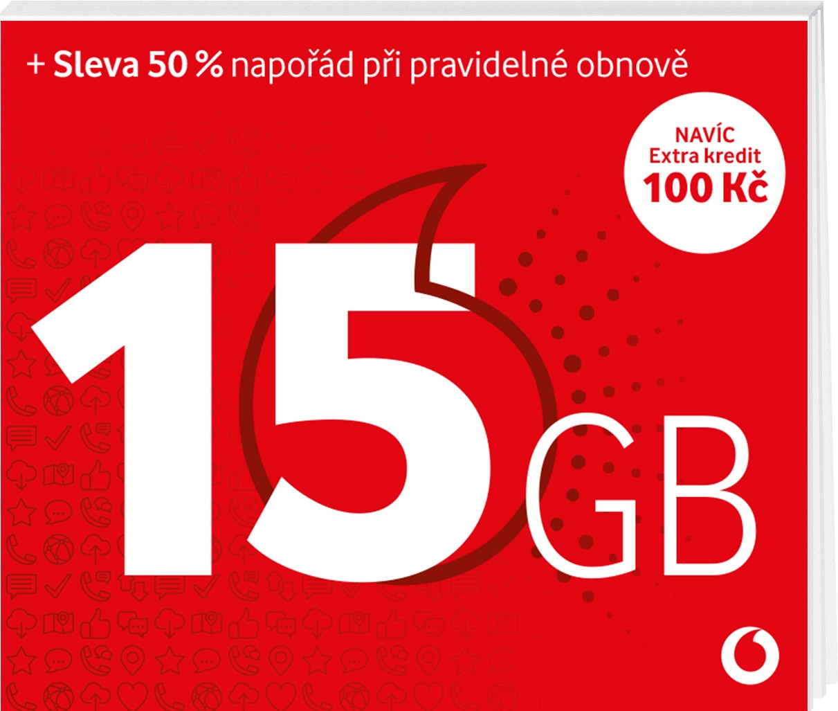 Vodafone Předplacenka 15 GB