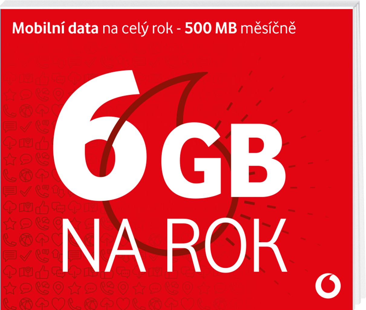 Vodafone Předplacenka 6 GB na rok