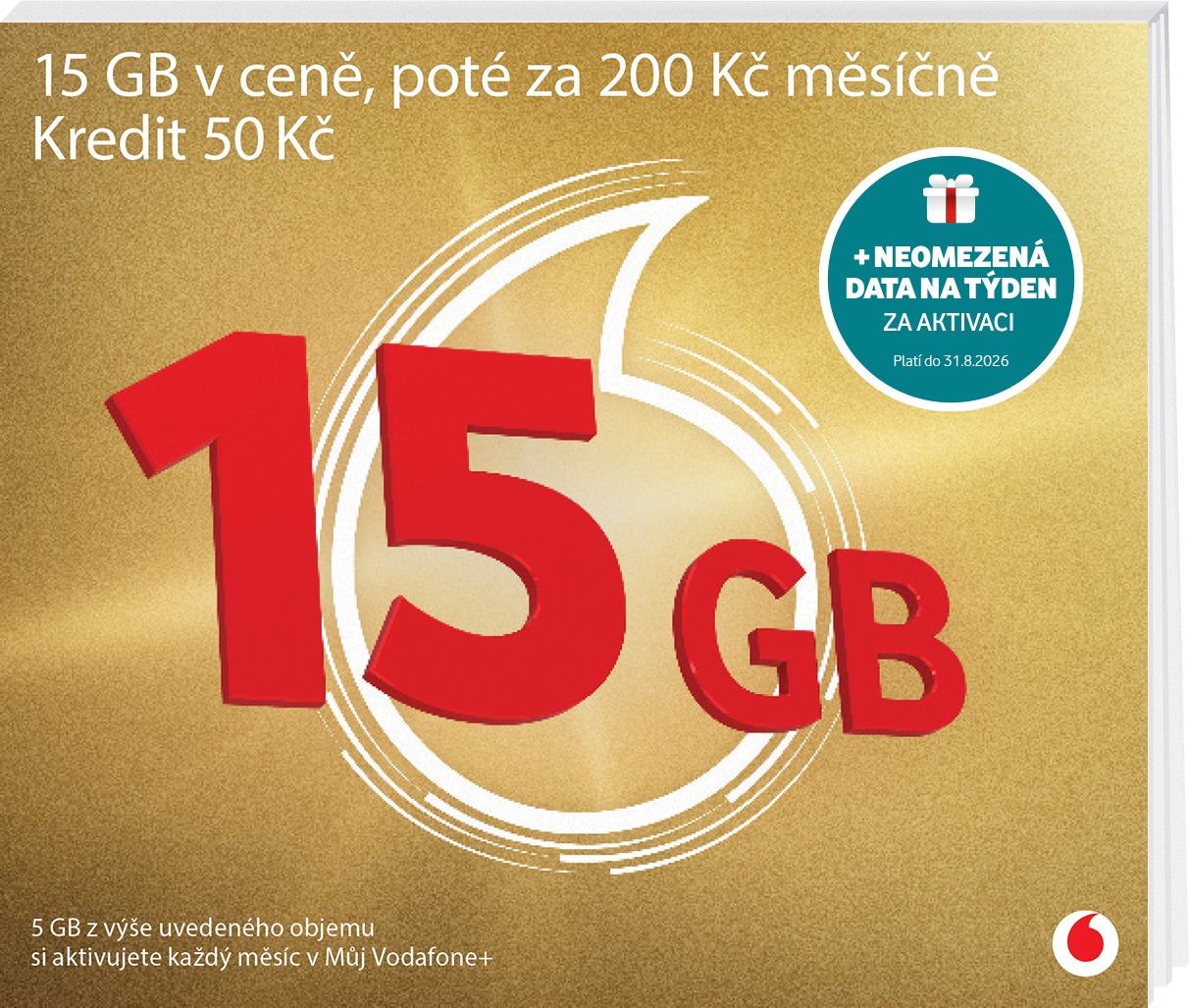 Vodafone SIM zlatá karta