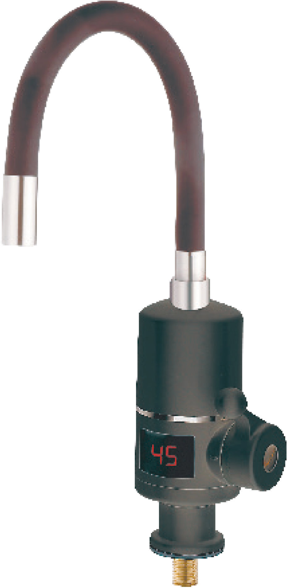MIXXUS Baterie s elektrickým ohřevem vody a flexi výtokem ELW06-EF-2BLACK, černá