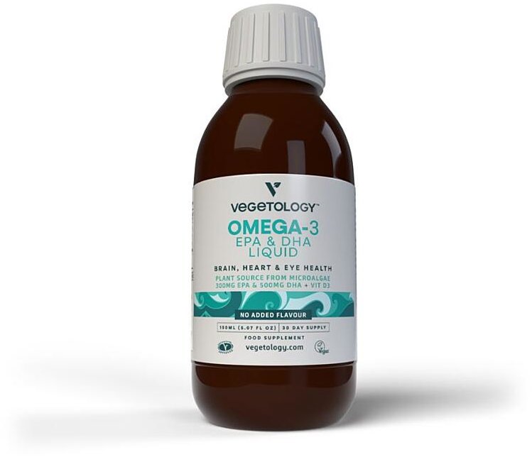 Vegetology Opti-3, Omega-3 EPA a DHA s vitaminem D3, tekuté 150 ml, bez příchutě
