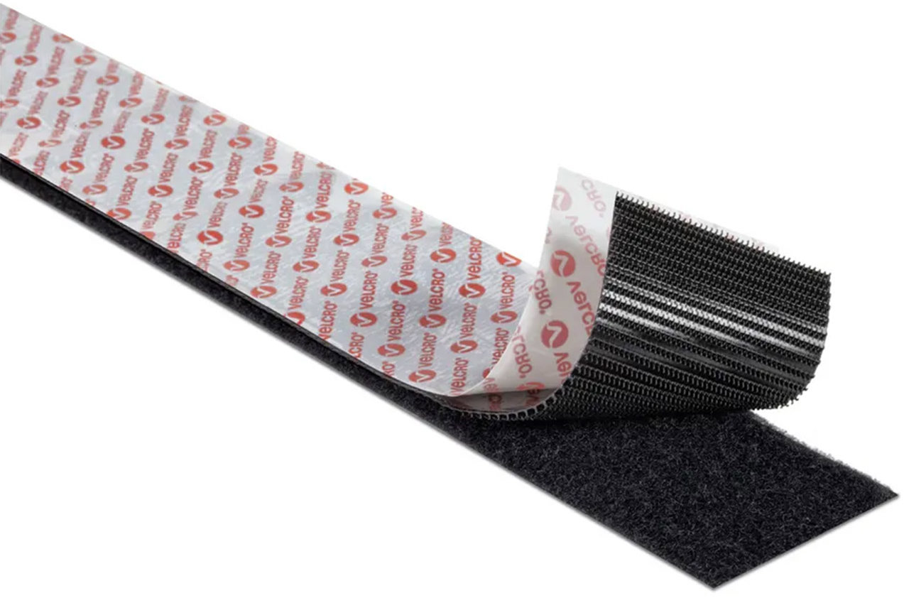 VELCRO páska se suchým zipem, černá, 50 mm x 2,5 m