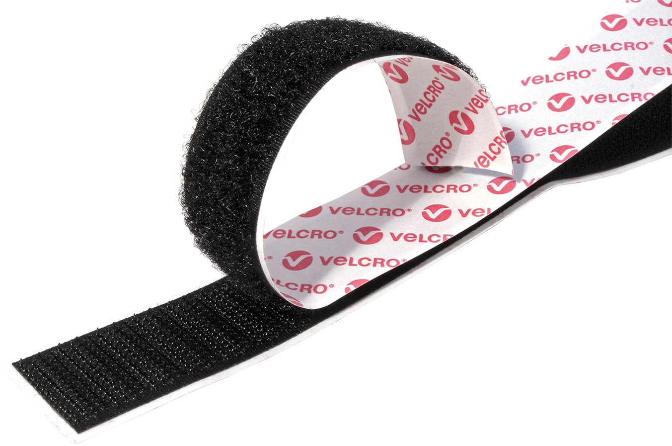 VELCRO Páska se suchým zipem, pro všeobecné použití, nalepovací, 20 mm × 5 m, černá