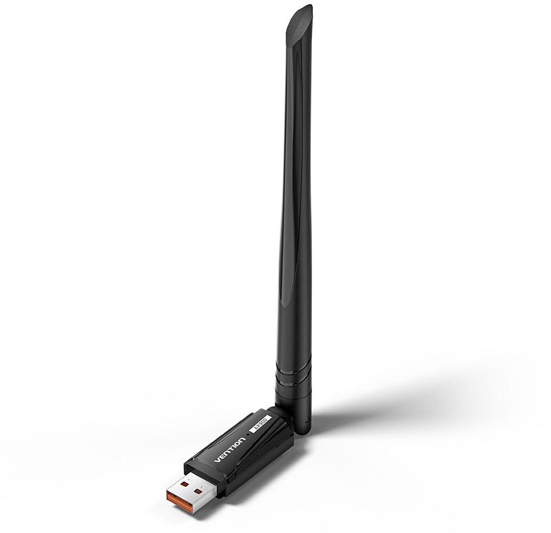 Vention AX900 USB Wi-Fi Dual Band Network Adapter With High Gain Antenna - Black