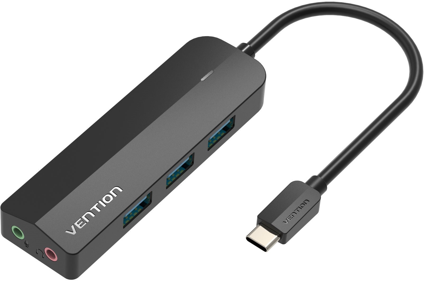 Vention 5-in-1 USB-C to 3x USB 3.0 / Micro-B / External Stereo Sound Adapter