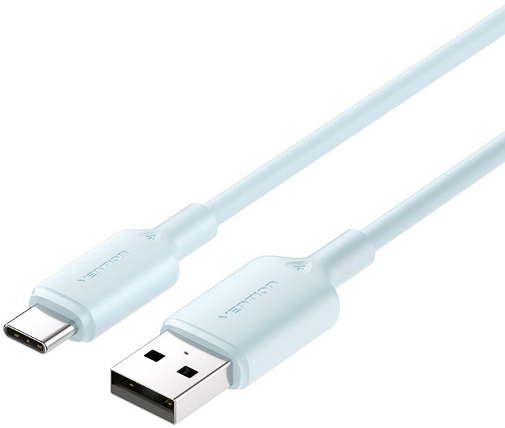 Vention USB 2.0 A Male to C Male 3A Cable 2M Blue PVC Type