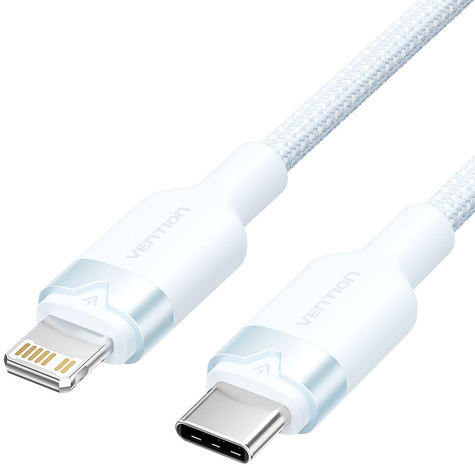 Vention USB 2.0 Type-C Male to Lightning Male 3A Cable 1M Blue Aluminum Alloy Type