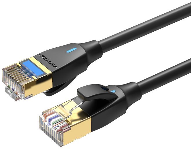 Vention Cat.8 SFTP Patch Cable 1m Black Slim Type