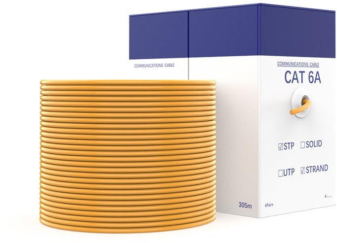 Vention CAT6a SFTP Network Cable 305m Orange