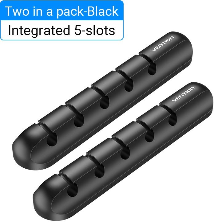 Vention 5 Ports Desktop Cable Manager Black 2ks