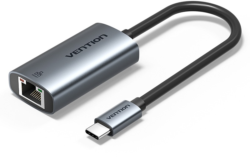 Vention USB-C to Gigabit Ethernet Adapter 0.15M Gray Aluminum Alloy Type