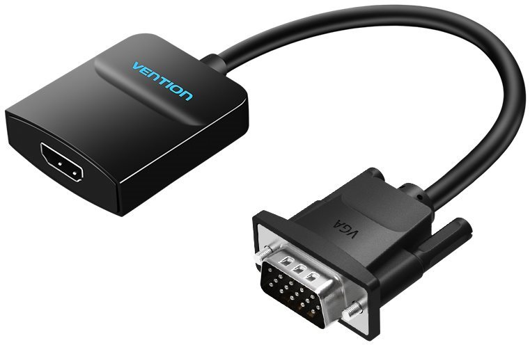 Vention VGA to HDMI Converter with Female Micro USB and Audio Port 0.15m Black
