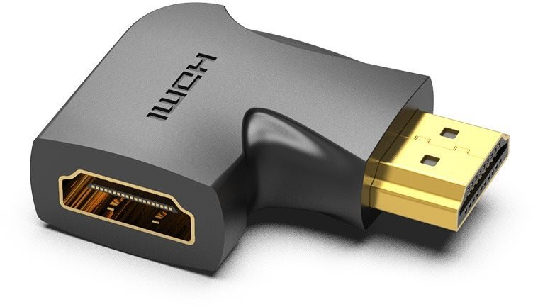 Vention HDMI 90 Degree Male to Female Vertical Flat Adapter Black