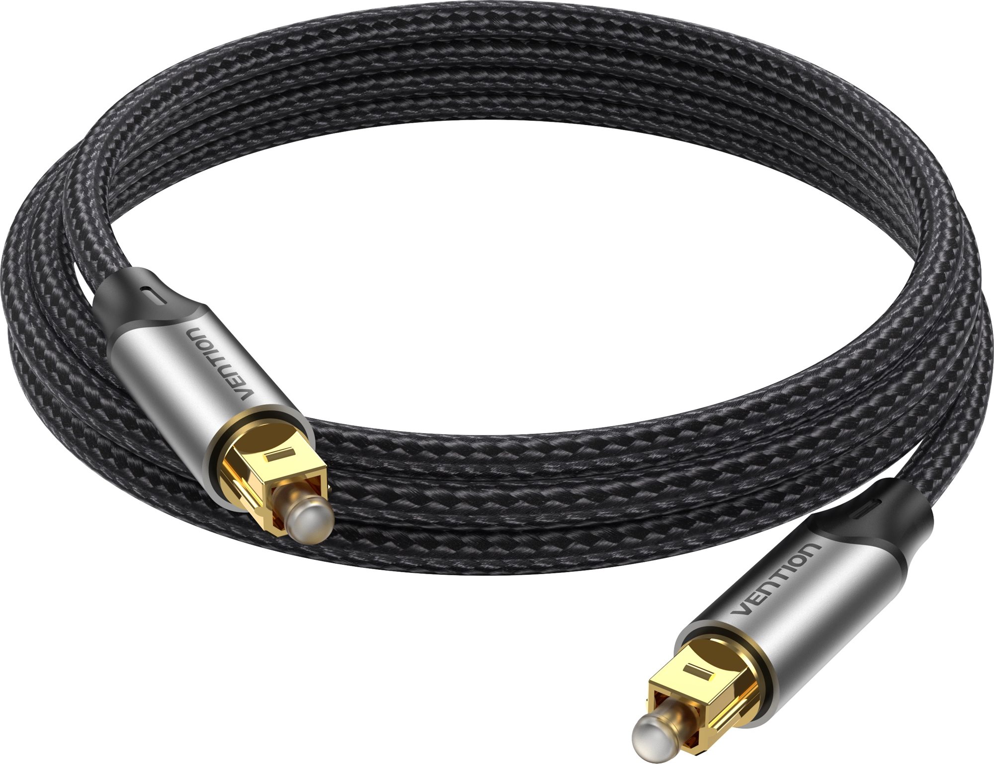 Vention Optical Fiber Toslink Audio Cable Aluminum Alloy Type 1M Gray